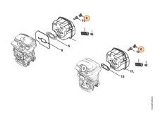 ND STIHL Zátka výfuku pre reťazovú pílu MS 231, MS 251, MS 211, 1135 145 9002