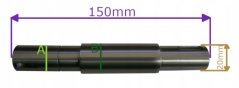 ND STIGA Hriadeľ noža ľavý pre záhradný traktor SD 84/98, 125020804/0