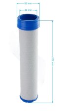 ND ZONGSHEN Air Filter 260 mm x 57 mm x 47 mm pre motory Zongshen GB1000, 100078681.