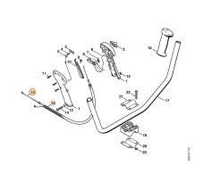 ND STIHL Tiahlo plynu pre krovinorez FS 80, FS 85, 4137 180 1100