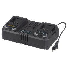 Riwall PRO RAC 420 TWIN dvojitá rýchlonabíjačka pre aku batérie 20 V (4,5 A) - RACC00141