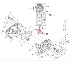 ND MAKITA / DOLMAR Kľuková hriadeľ pre reťazovú pílu PS5105, PS460, 181120100