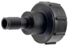 Adaptér na IBC nádrž, závit S60x6 s prípojkou na hadicu S60x6 x 25mm (10c)