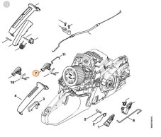 Leállító kar STIHL MS 261, MS 271, MS 291 láncfűrészhez, 1141 182 0900