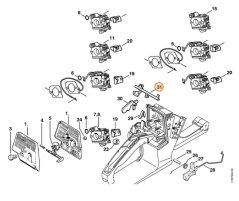 ND STIHL Riadiaci hriadeľ pre reťazovú pílu 026, MS 260, 034, 036, MS 360, MS 240, 1125 182 0901
