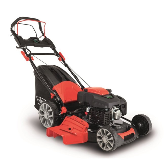 Scheppach MS 225-53 E benzinmotoros fűnyíró tolókaros kivitelben és elektromos indítással, ingyenes olajjal, 5911245942