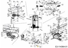 Bearing 19x40x12 mm for HYDRO GEAR 400 transmission MTD, 741-0998