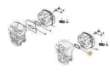 Tesnenie tlmiča výfuku pre reťazovú pílu STIHL MS 231, MS 251, 1143 149 0601
