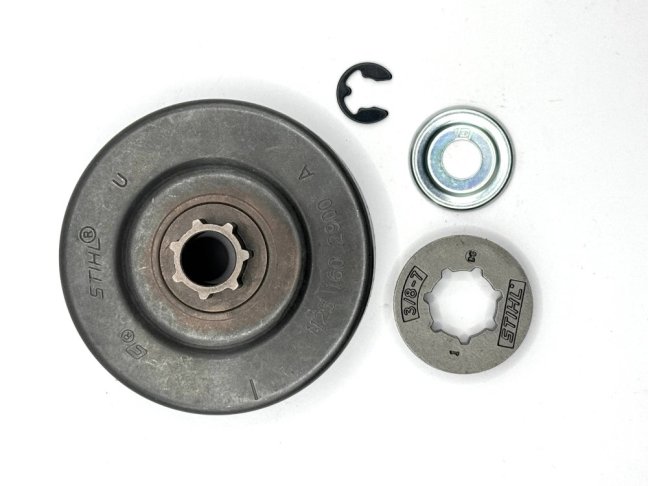 ND STIHL Bubon spojky s prstencom 3/8", 7zub pre reťazovú pílu MS 390, MS 290, MS 311, MS 391, MS 311, 1125 007 1002