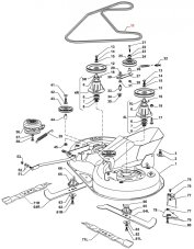 Klinový remeň pohonu nožov 84/92cm STIGA Estate 2084H, 3084H, 5092H, Master, 135061508/0
