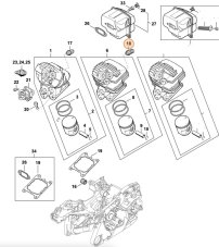 Dekompresný ventil pre reťazovú pílu STIHL MS 261, 1141 020 9400
