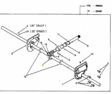 Šnekové koleso prevodovky pre snežnú frézu MTD, 717-04861