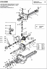MTD 718-0228-hez fogazott fogsor a kerti traktorhoz.