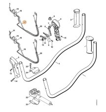 ND STIHL Tiahlo plynu pre krovinorez FS 56, FS 70, 4144 182 3200