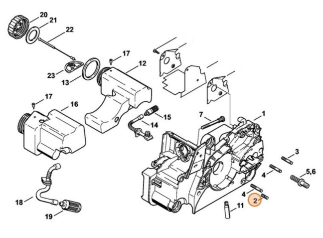 ND STIHL Čap pre reťazovú pílu MS 170, MS 180, MS 440, MS 660, 1120 162 5200
