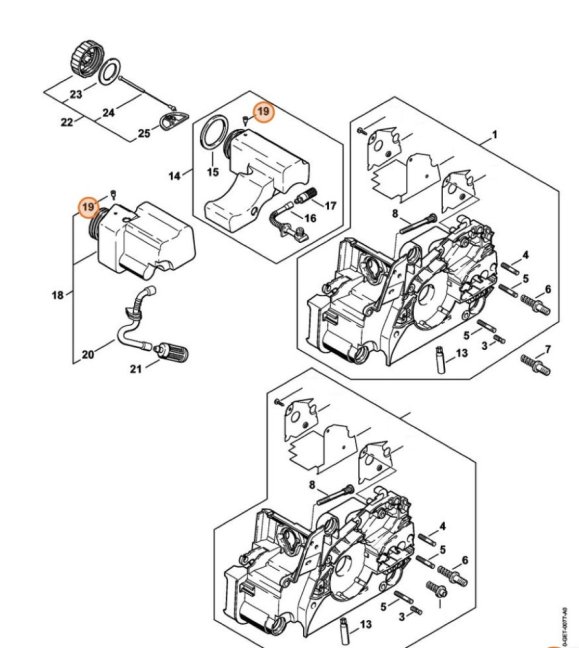Üzemanyagtartály szelep STIHL láncfűrészhez MS 170, MS 180, 017, 018, 07473136810