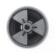 Anti-scalp wheel for MTD garden tractor, 734-04155