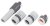 Spojky hadicové - WHITE LINE - sada - 4 ks - na 1/2" hadicu- BRADAS WL-5500-12 (28b)