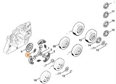 ND STIHL Ťažná pružina spojky pre reťazovú pílu MS 271, MS 291, MS 260, 0000 997 5600