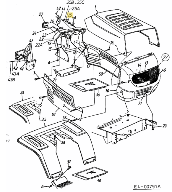 Bowden / lanko sytiča MTD 746-0616A