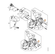 ND STIHL Čap pre reťazovú pílu 029, 039 MS 180, MS 391, MS 311, MS 170, MS 211,1123 162 5200