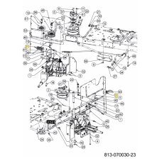 MTD, CUB CADET, WOLF GARTEN napínacia pružina pojazdu a kosenia - 732-04505