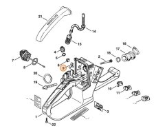 Pružina kontaktu pre reťazovú pílu STIHL MS 260, MS 360, 1125 442 1601