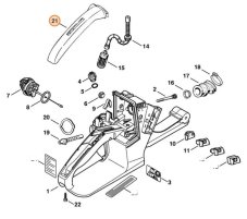Miska rukoväte pre reťazovú pílu STIHL MS 260, MS 360, MS 340, 1121 791 0600