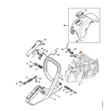 Páčka pre reťazovú pílu STIHL MS 211, MS 171, MS 181, 1139 182 2800