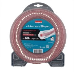Profesionálna žacia struna MAKITA štvorlístok s jadrom 2,7 mm, 30 m - 1917V4-0