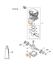 Csavar IS-D5×24 STIHL láncfűrészhez / bozótvágóhoz, 9075 478 4159