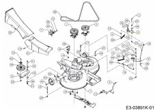 Vágószíjtárcsa fék MTD 983-04409