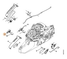 ND STIHL Páčka vypínania pre reťazovú pílu MS 261 C-M, 1141 182 0920