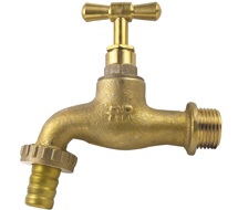 Záhradný ventil RR mosadzný s hadicovou koncovkou G1/2" s konc. 3/4"x15mm (7d)