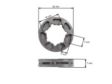 Reťazové koleso MINI .325 7z