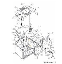 Pružina koša na trávu pre záhradný traktor MTD 732-0838A