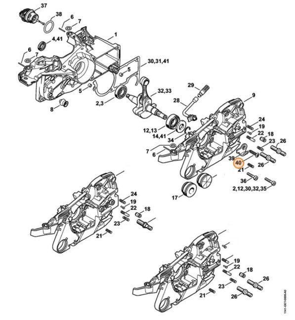 Skrutka IS-P6x30 pre reťazovú pílu STIHL MS 261, MS 271, MS 291, 9074 477 4438