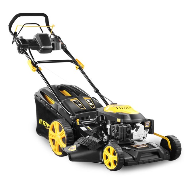 Benzínová kosačka RIWALL RPM 5135 E, náhradný nôž a olej zdarma