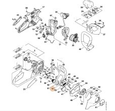 Podložka pre reťazovú pílu STIHL MSA 160, MSA 200, MSA 220, MSE 140, 0000 958 0506