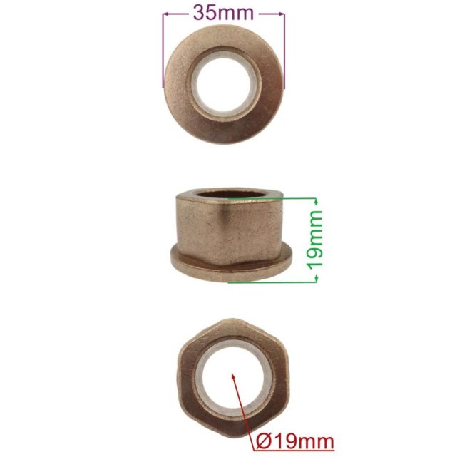 Prírubové puzdro pre záhradné traktory MTD, 741-0598