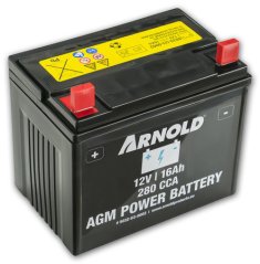 Akumulátor ARNOLD/MTD 16Ah/12V, AGM technológia pre záhradný traktor, + svorka vľavo, 5032-U3-0002
