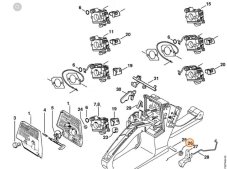 Pružina plynu pre reťazovú pílu STIHL 1117 182 4500