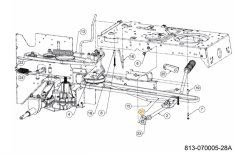 Klinový remeň pohonu nožov 5L x 65.96 LG pre záhradný traktor MTD 754-04211