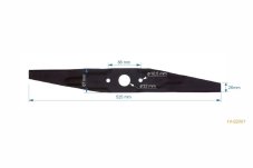Žací nôž mulčovací 53cm pre Honda HRX 537, HRX 537 C1, HRX 537 C2, HRX 537 C2, HRB 535, HRD 536, IZY 53, 14-02001