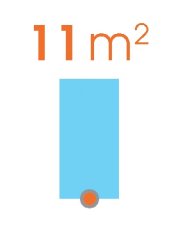 Sprayová tryska Claber 90122, obdĺžnik (m11)