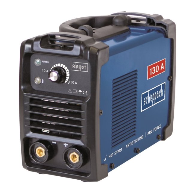 Welding inverter 130A with accessories Scheppach WSE1000