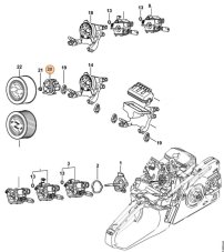 ND STIHL Hrniec nárazový pre reťazovú pílu MS 231, MS 251, 1143 121 6900