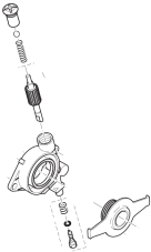 Makita DCS6401 a Dolmar PS7300 náhradné olejové čerpadlo kovové - 038245012