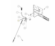 Késkapcsoló bowden rögzítő csavar MTD, Cub Cadet traktorokhoz - 738-04425