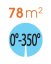 Sprayová tryska Claber 90007, 10l/min. (oranžová), nastaviteľná 0 - 350°